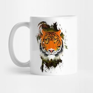 Golden Colorful Jungle wild Tiger Mug